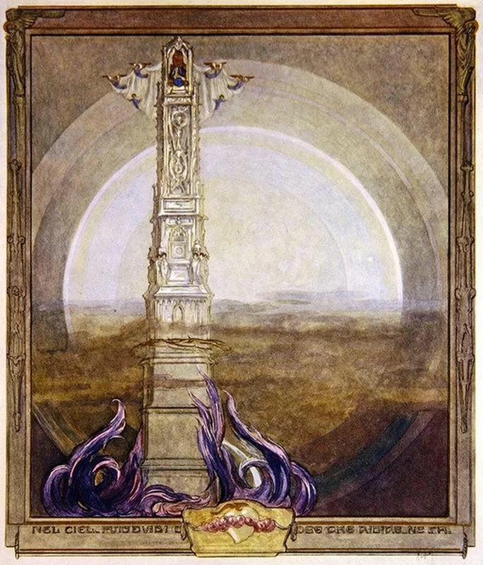 Illustrazione dalla Divina Commedia di Dante, Paradiso, Canto I